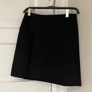 LOFT, black suede skirt, size 2